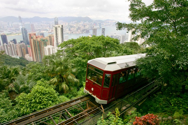 Vlak z letiště Hong Kong